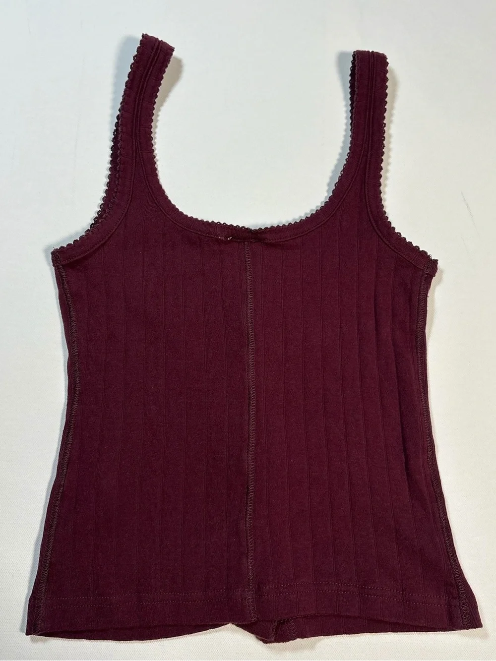 Free People End Game Pointelle Tank Top Small